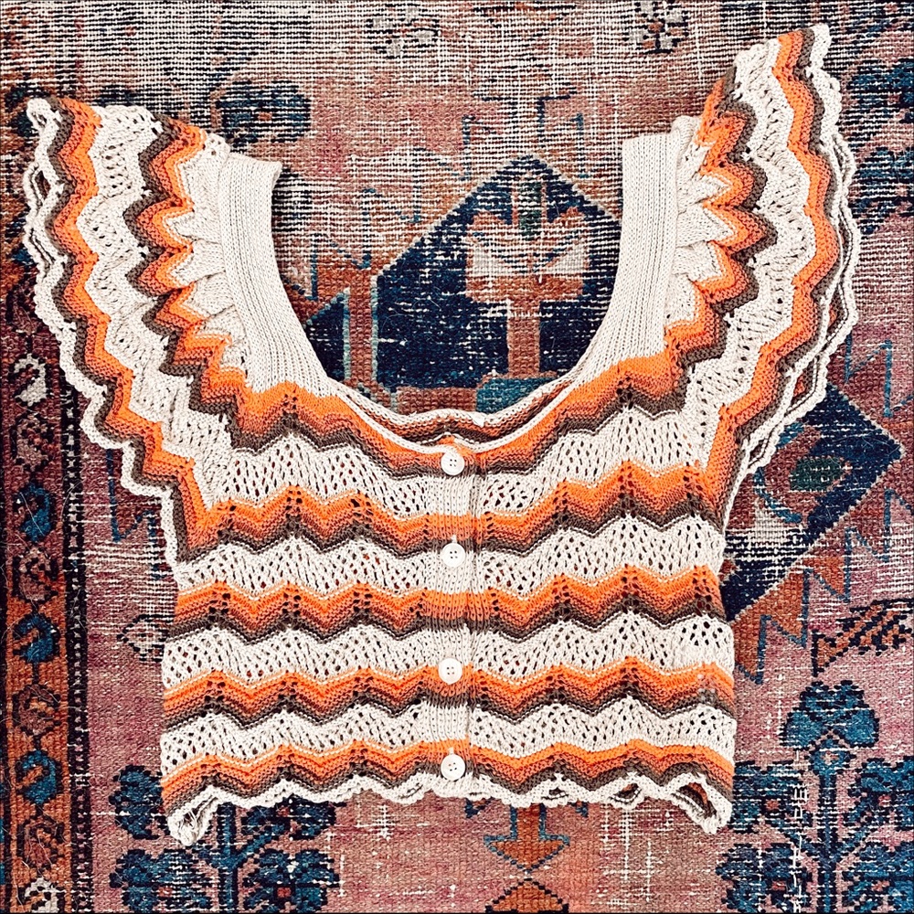 Chevron Crochet Crop Top